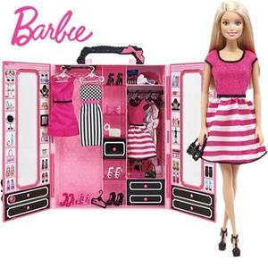Barbie娃娃套装大礼盒 别墅 城堡 女孩公主梦幻衣橱玩具DKY31