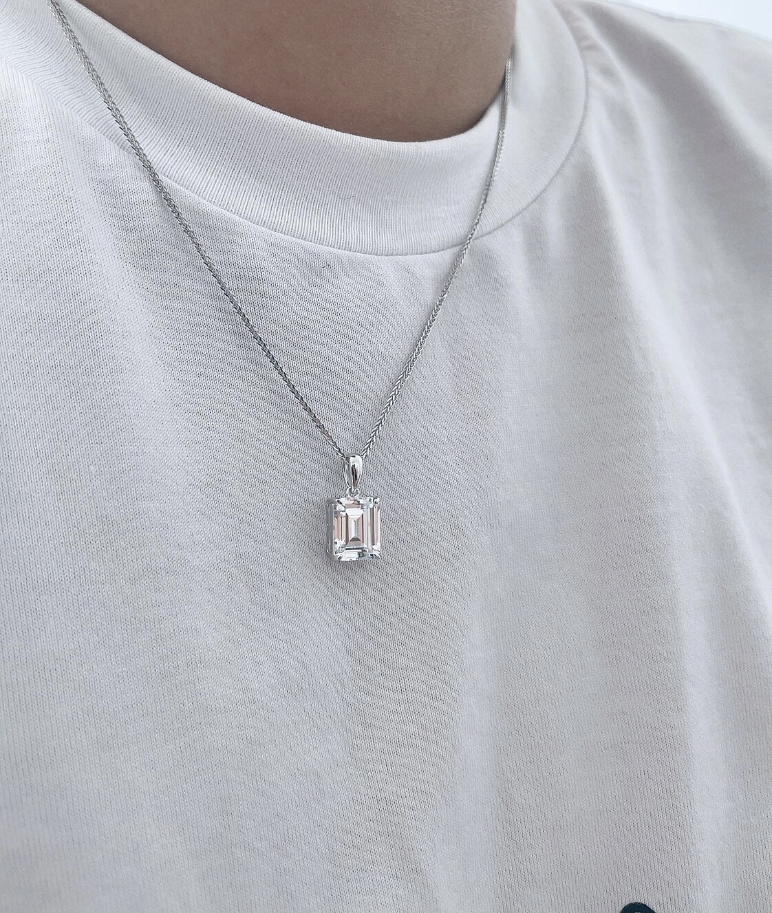 jollymolly小众设计师纯银甜美礼物无性别个性重工高碳钻冰糖项链