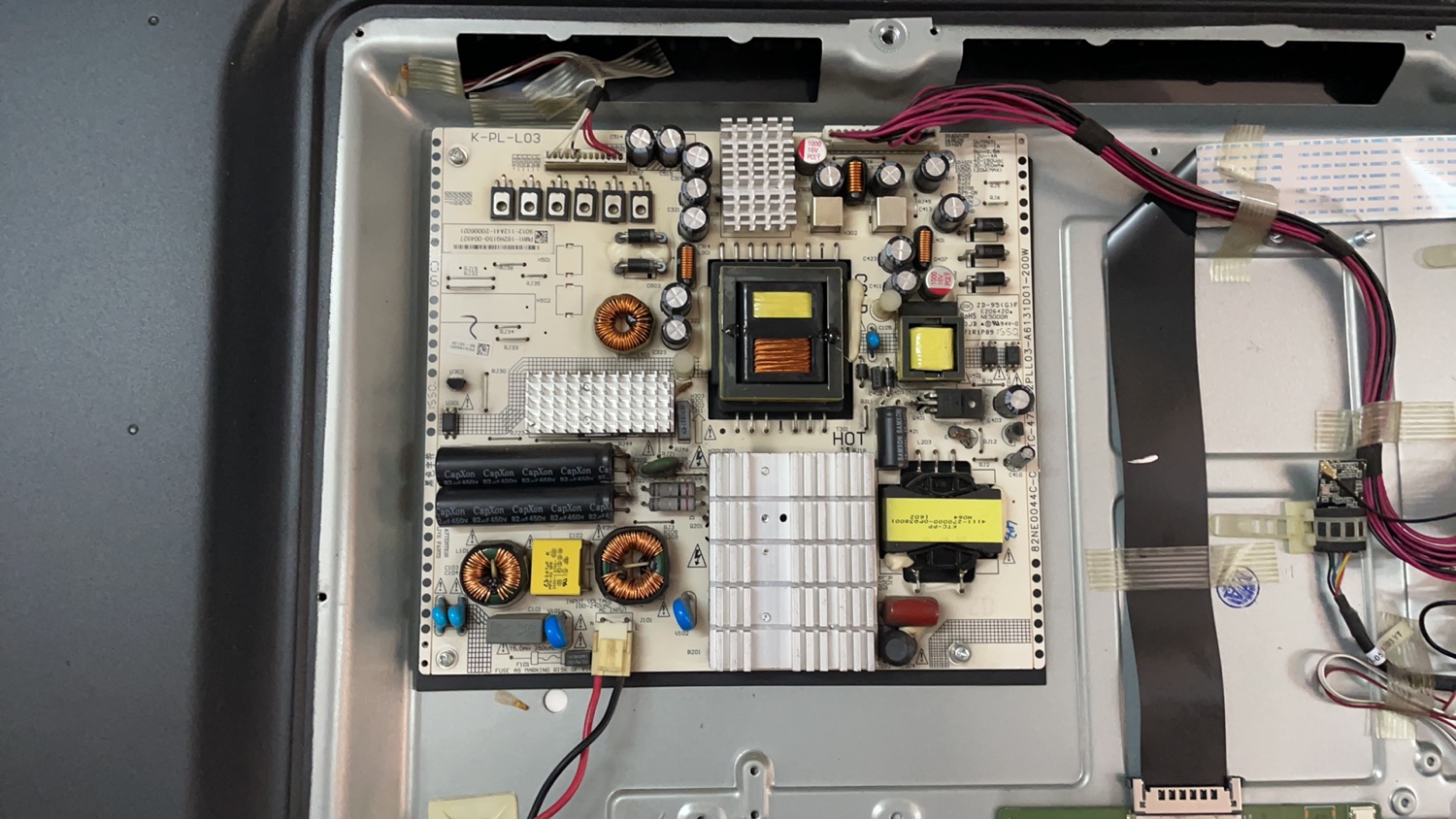 原装飞利浦55PUF6031/5250/T3 49PUF6050/T3电源板K-PL-L03 6管