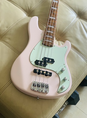 【已售 可定制】Sandberg Califonia Bass 贝斯PJ4弦 Shell Pink