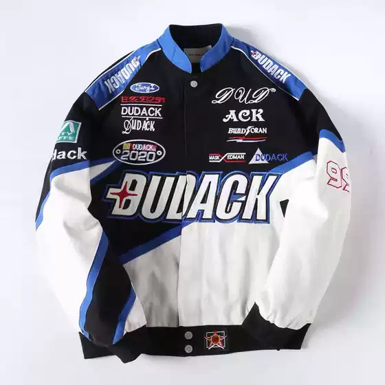 Dudack New Heavy-Duty Embroidery Unisex Trendy Hip-Hop Loose Baseball Jacket Autumn and Winter Thickened Coat Jacket