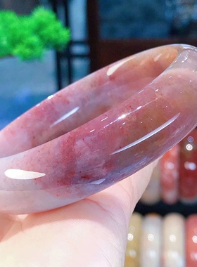 一博珊福精品天然珊瑚玉紫冰手镯女