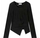 玉米专享～小心机不规则镂空设计感上衣2689