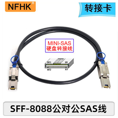 NFHK SFF-8088对8088 SAS线 26P对26Pin Mini 8644对8644 连接线