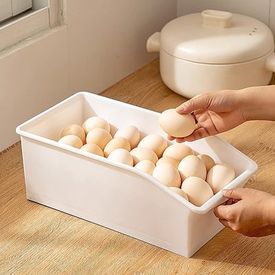 鸡蛋收纳筐抽拉式冰箱冷冻收纳盒专用饮料收纳整理神器厨房整理盒