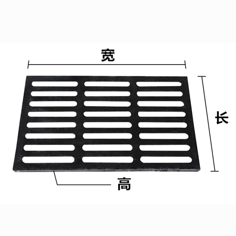 新款2023球墨铸铁沟盖板雨水篦子下水道地沟盖板市政马路公路排水 基础建材 排水沟槽/盖板 原图主图