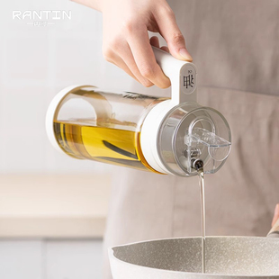 油瓶 日本厨房玻璃油壶自动开合防漏家用油罐壶大容量酱油香油装
