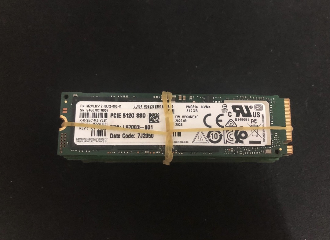 Pm981a 512g ssd 固态硬盘 nvme m.2 笔记本电脑 台式机 拆机盘 电脑硬件/显示器/电脑周边 固态硬盘 原图主图