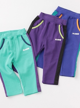 日本高端代G潮牌全棉毛圈运动卫裤xlarge童装秋冬新款特价秒杀