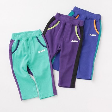 日本高端代G潮牌全棉毛圈运动卫裤xlarge童装秋冬新款特价秒杀