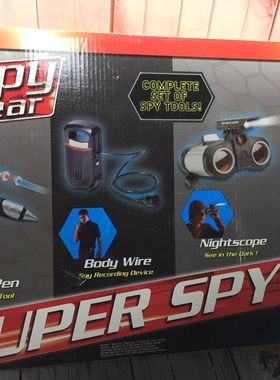 正版SPY GEAR 酷男生望远镜喜爱的超大侦探玩具装备套装 特工玩具