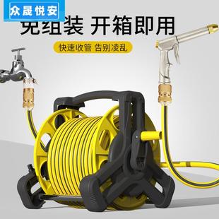 高压力洗车水枪水泵家用浇花水管软管喷水神器汽车工具套装 收纳架