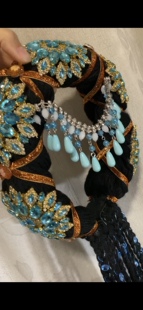 快乐阳光云南丽江少数民族普米族傈僳族摩梭纳西族头饰定制