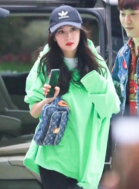 龍龍正品 we11done 21春夏 连帽绿色卫衣