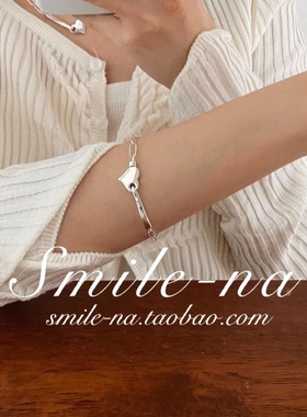 韩国进口设计师925女实心手链