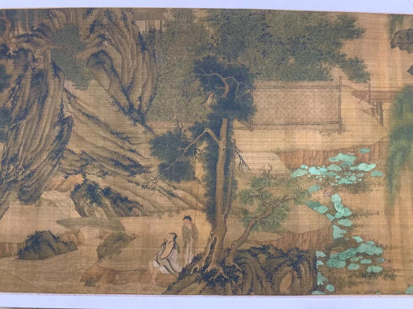 宋代 李从训 画赵子昂书乐志论卷 山水人物 国画长卷 微喷复制