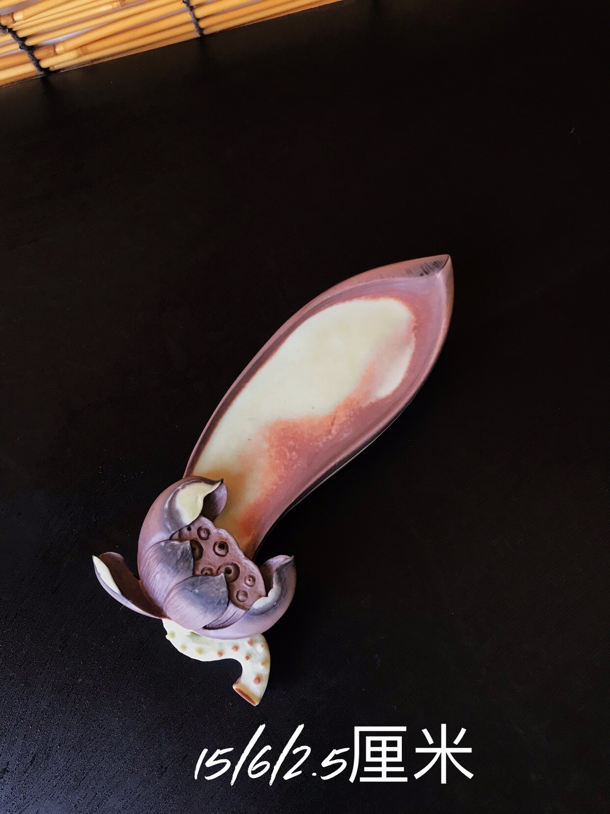 正宗贵州梵净山紫袍玉带石香插摆件天然石材手工雕刻莲花摆件居家