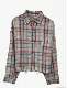 衬衫 格子短款 潮255 发显瘦休闲复古衬衣薄外套宽松长袖 新款
