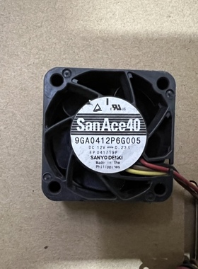SANYO三洋 9GA0412P6G005 12V 0.23A  4020 4线变频器散热风扇