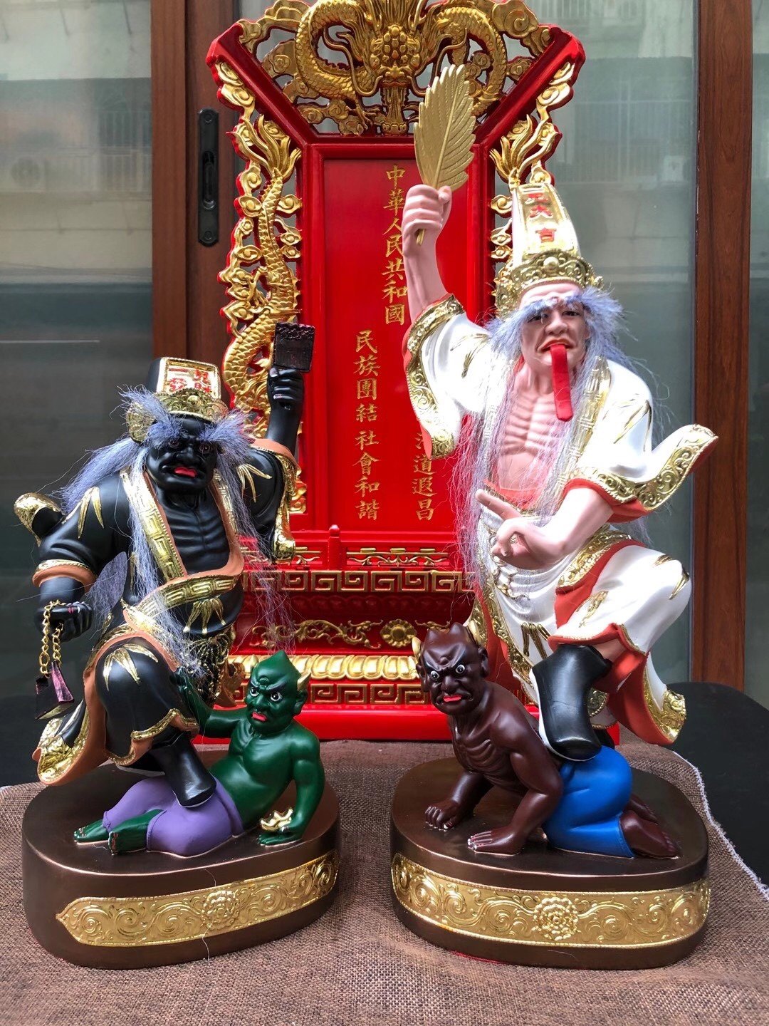 大二爷伯七爷八爷马来西亚金身阴神乩童神明黑白无常神明神像