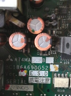 三菱FR-A740-2.2K驱动板A74MA2.2B  含电容板   7MBR15UG120