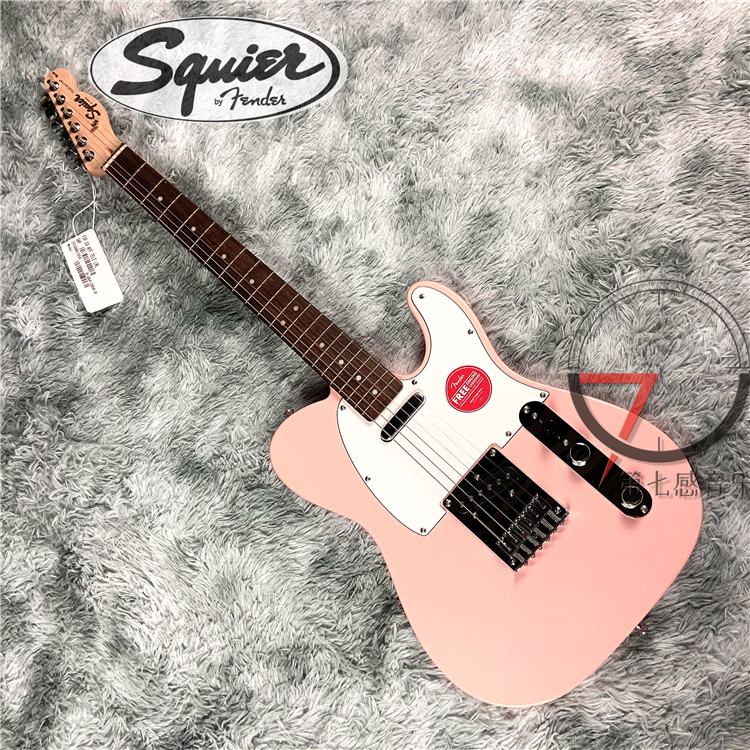 暂【缺】Fender Squier Affinity Tele SQ电吉他特别限量款贝壳粉 乐器/吉他/钢琴/配件 吉他-电吉他 原图主图