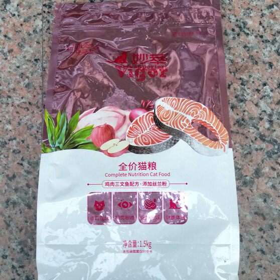 夸克妙萃全价猫粮1.5kg鸡肉三文鱼增肥发腮明目美毛成猫幼猫3斤通