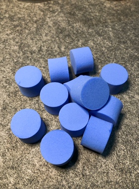 宠物蚂蚁试管堵水海绵吸水蓝色海绵15.18.20.25