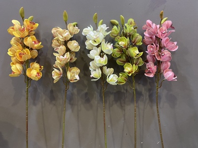 蝴蝶兰仿真花装饰摆设大花蕙兰