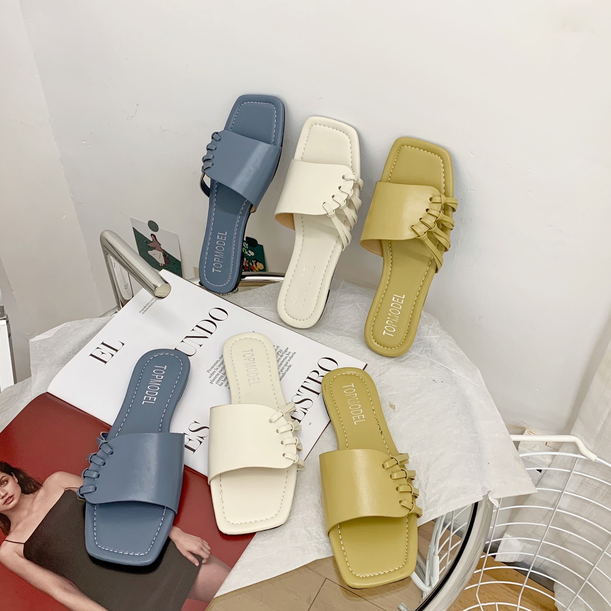 Real price flat slippers 3 colors