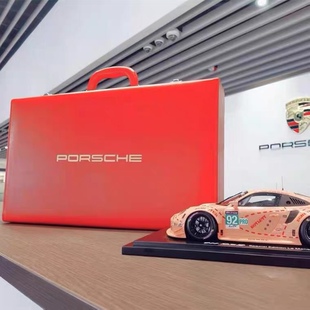 全新保时捷porsche麻将牌新年4S店礼品42号原正品 红色可上机皮箱