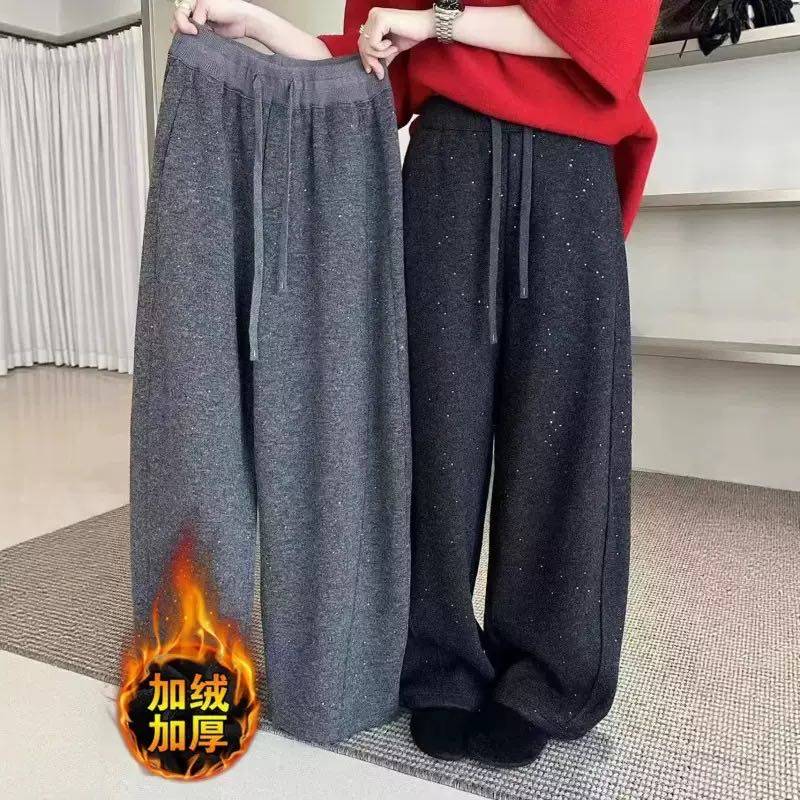 【小田粉丝专享】星空亮片加绒加厚抽绳显瘦弯刀裤26012502,女装/女士精品,汉服连衣裙,淘宝优惠券,粉丝福利购,淘宝优惠卷