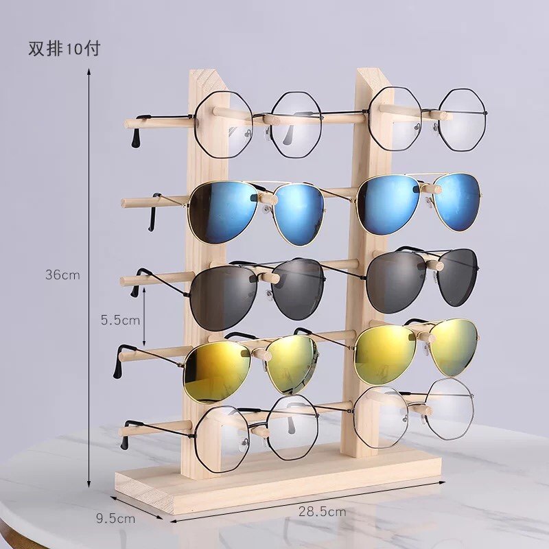 实木眼镜展示架眼镜店收纳架陈列装饰道具太阳镜墨镜近视眼镜架子