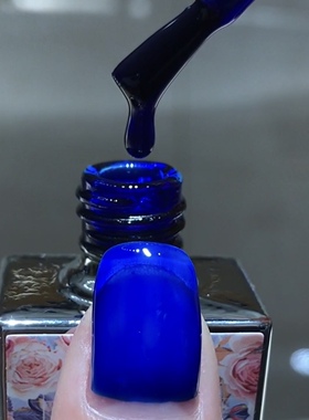 花芽新品显白正蓝色宝石蓝光疗指甲油胶树脂环保甲油胶美甲店专用