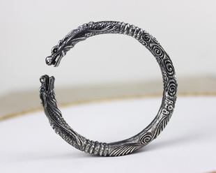 听白手作设计纯银首饰老九门盗墓笔记双响环单响环银手镯张启山