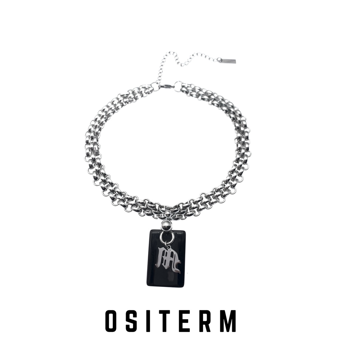 ositerm新品机械黑m短千禧颈链
