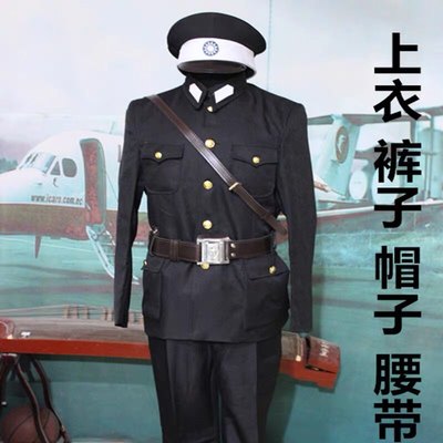 民国演出服装伪军皇协军二狗子服装道具民国服装黑租界巡捕服装