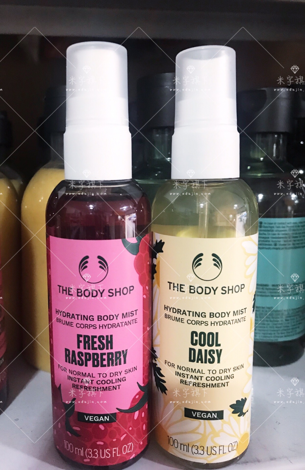 包邮新品thebodyshop新鲜树莓覆小邹菊身体喷雾