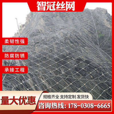 主动被动边坡防护网SNS柔性安全防落石公路护坡固土网山体危岩