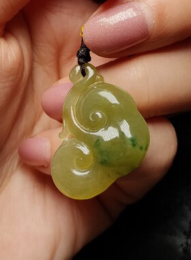 翡翠吉祥如意吊坠  项链挂坠