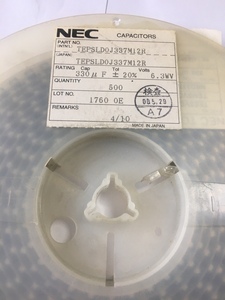 TEPSGV0J337M12R 钽电容 低阻抗 330UF 6.3V D型7343-31 337M NEC