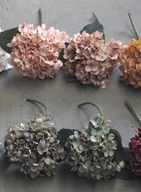 摆设仿真花假花绢花秋色绣球新款婚庆家居摄影道具花艺装饰文艺