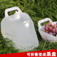 户外用品多功能水桶10L自驾游车载饮水壶压缩折叠两用PE果盆水桶