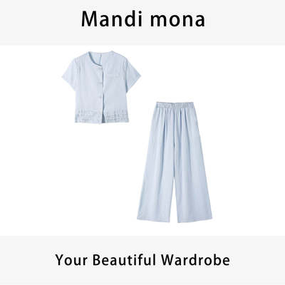 Mandi mona /【都市丽人】精致时尚气质小香套装 MM513H005