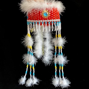 蒙古女族演出服头饰蒙古头饰女成人女儿童香妃帽公主帽蒙古新疆族