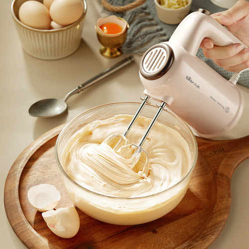 小熊打蛋电动器家用小型烘焙奶油打发器收纳打蛋机蛋糕奶油搅拌机