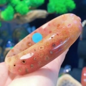 一博珊福精品天然珊瑚玉水晶手镯女新款 手链民族饰品礼品