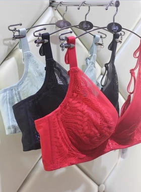 专柜正品新款莎莲妮专柜文胸调整型无钢圈聚拢厚模小胸女SK18212