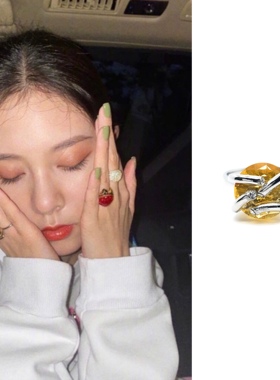 欧阳娜娜同款时尚百搭潮流戒指