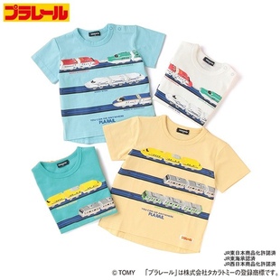 不退换日系贵品新干线列车图案儿童男女童童装短袖T恤